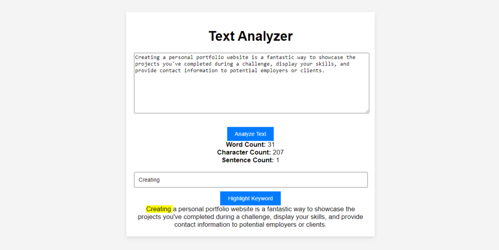 Text Analyzer